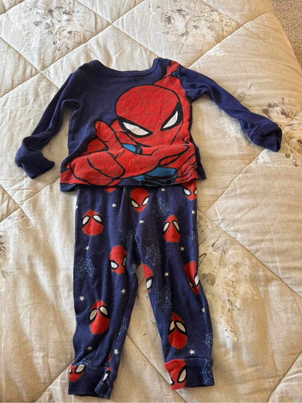 Marvel Spider-Man Navy & Red Baby Sweater - 12M
